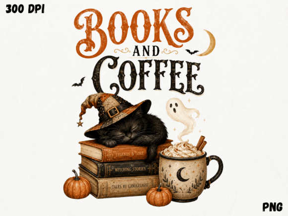 Download Books and Coffee PNG, Book Lover Cat Sub - Books Collection
